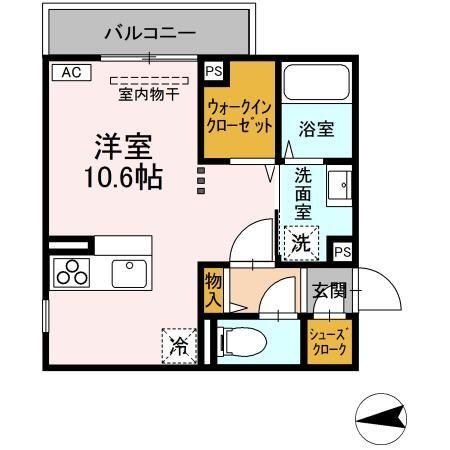 拡大写真:ロイヤルステージ横浜町 2階205の間取り