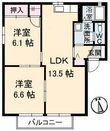 シャルマンらくざん Ⅰ棟の間取図