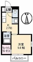 ベルデ北田 B棟の間取図