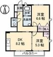 モンプレジール Ⅲ棟の間取図