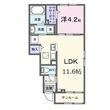 シャンテ カノンBの間取図