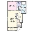 シャンテ カノンAの間取図
