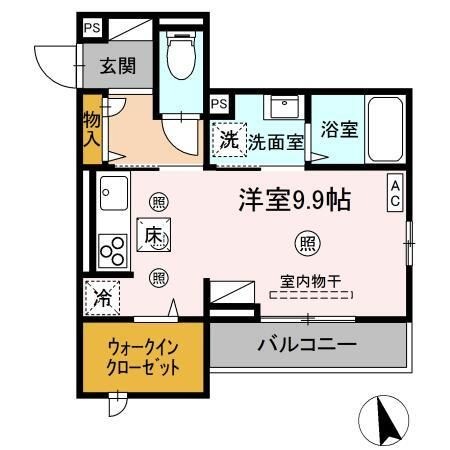 拡大写真:ロイヤルステージ東津田A棟 1階103の間取り