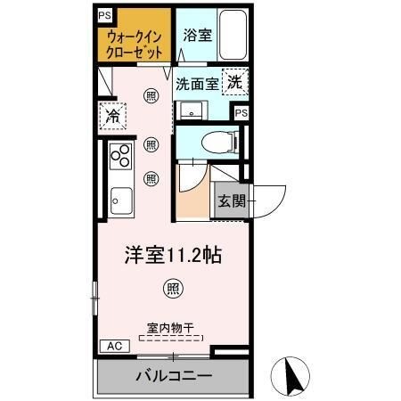 拡大写真:ロイヤルステージ東津田A棟 3階301の間取り