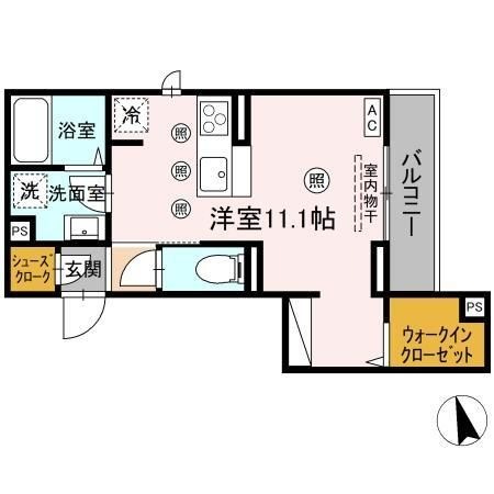 拡大写真:ロイヤルステージ東津田A棟 3階302の間取り