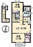 ヴァンベールMの間取図