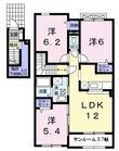 サンリッツ ヒキノBの間取図