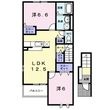 サンシャインBの間取図