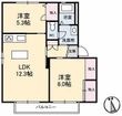 グリーンヒルズ A棟の間取図