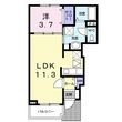 ボヌール荻杼 Aの間取図