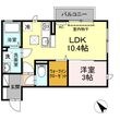 ブルーム ローズ B棟の間取図