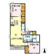 プレミール北長瀬の間取図