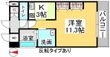 クレストシティ中井町の間取図