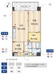 写真:Alivis野田阪神 3階305の間取図