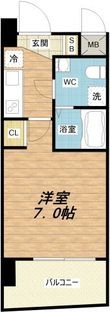 セレニテ阿波座ミラクの間取図