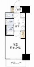 プレサンス四天王寺前夕陽ヶ丘ヴィリードの間取図