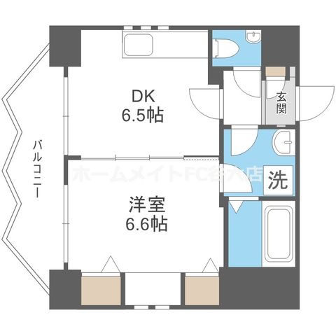 拡大写真:ZEUS20XX 9階901の間取り