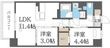 アーバネックス東梅田の間取図