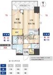 写真:S-RESIDENCE松屋町asence 6階605の間取図