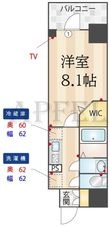 写真：ミラージュパレス大阪ドームProsper 2階205の間取図