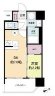 写真:セレニテ難波ミラク壱番館 4階401の間取図