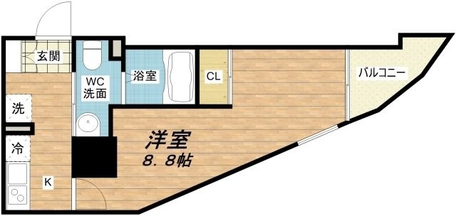 拡大写真:セレニテ本町グランデ 11階1106の間取り