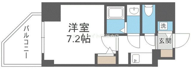 拡大写真:S-RESIDENCE阿波座bouncy 4階404の間取り