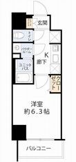 プレサンス四天王寺前夕陽ヶ丘ヴィリードの間取図