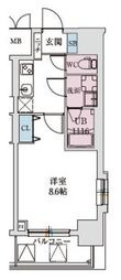 スプランディッド上本町WESTの間取図
