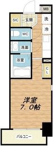エスリードレジデンス大阪福島サウスフラッツの間取図