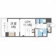 ジューム南船場の間取図