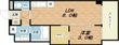 セレニテ谷九プリエの間取図