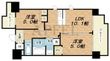 SK RESIDENCES SHINSAIBASHIの間取図
