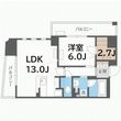 パークアクシス梅田の間取図