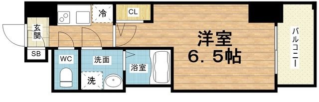 拡大写真:エスリードレジデンス大今里 10階1002の間取り