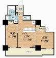 カスタリアタワー長堀橋の間取図