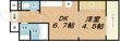 ONE ROOF FLAT FUKUSHIMAの間取図