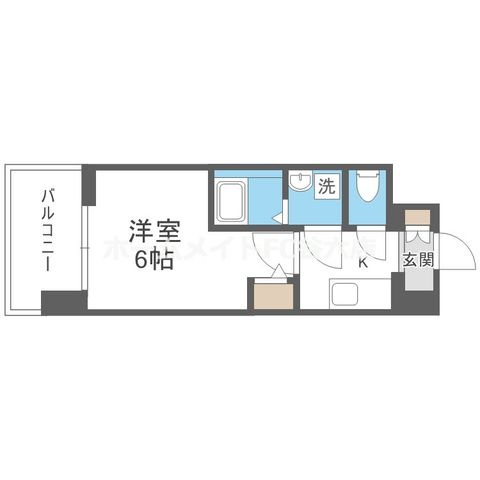 拡大写真:エスリード ザ・グレア大阪 7階712の間取り