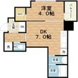 セレニテ本町グランデの間取図