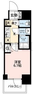 プレサンス松屋町ヴェルデスの間取図