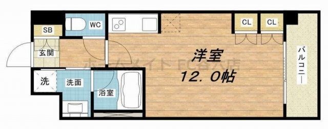 拡大写真:KDXレジデンス本町橋 11階1103の間取り