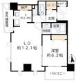 クロスレジデンス大阪新町の間取図