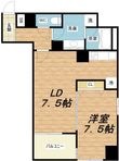 レジディア心斎橋ウエストの間取図