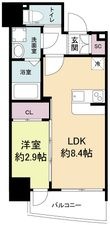 セレニテ天満橋アリアの間取図