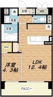 T.Y天六の間取図