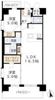 スプランディッド難波WESTⅢの間取図