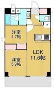 レジデンシア都島アイラの間取図