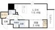 AFFLUENCE難波EASTの間取図
