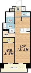ソルレヴェンテ北堀江Qの間取図