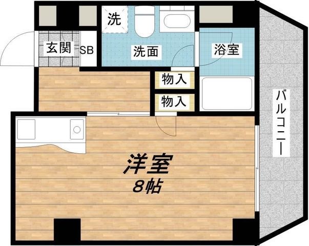 拡大写真:ドマーニ森ノ宮 7階702の間取り